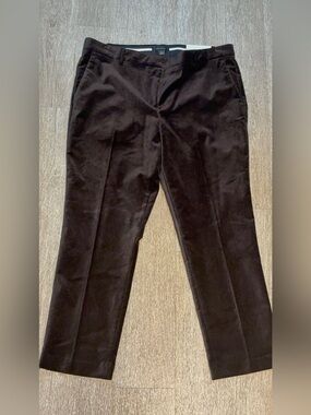 ANN TAYLOR BLACK VELVET “THE ANKLE” TROUSER SIZE 14